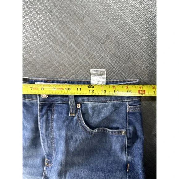 Calvin Klein High Rise Skinny Jeans 14/32 Inseam 27” Dark Blue Storm Blue NWT - Picture 5 of 5